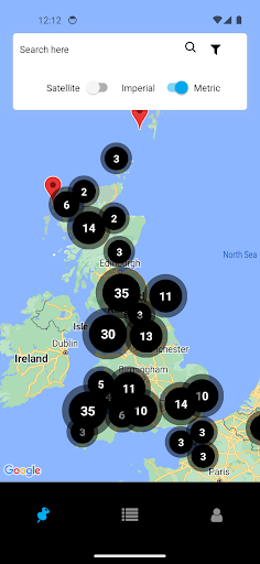 Android application BASE map screenshort