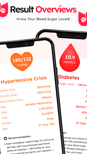 GlucoTracker Sugar and BP Log