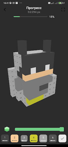 Android application PixelArt - 3D Characters screenshort