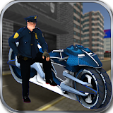 Sci-Fi Police Bike Crime Chase icon