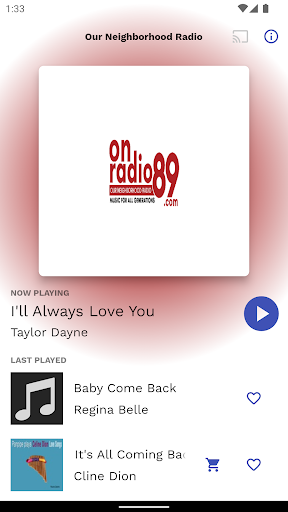 Android application Our Neighborhood Radio screenshort