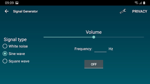 Screenshot 4 Analizador de espectro de soni android