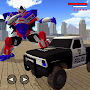 US Police Monster Truck Robot transform