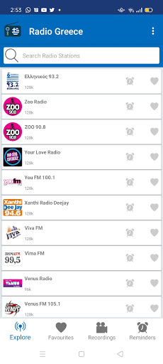 Radio Greece : Online FM Music Screen 2