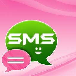 Gambar ikon Merah muda Style GO SMS Pro