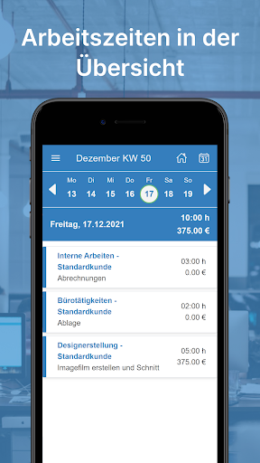 Android application SpikeTime Zeiterfassung screenshort