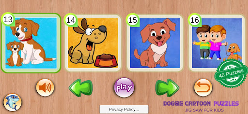 Doggie Cartoon Puzzles Screen 2