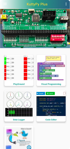 Android application KuttyPy : μSTEM Learning screenshort