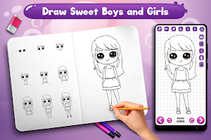 Learn to Draw Sweet Boys & Cute Girls