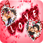 Cover Image of ダウンロード Valentine Day Dual Photo Frame  APK