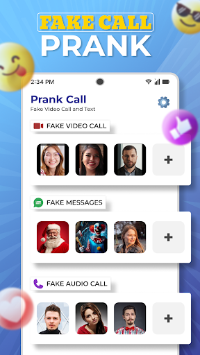 Prank Call & Fake Video Call Screen 2