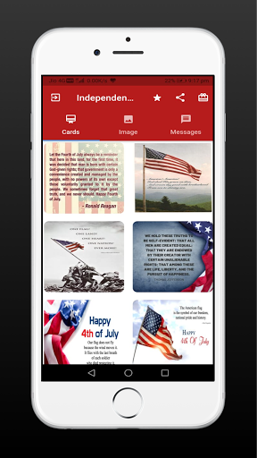 Android application Independence Day USA screenshort