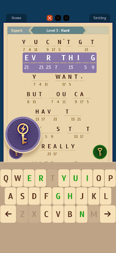 Cryptogram - Word Puzzle Games screenshots 1