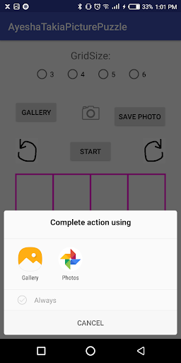Ayesha Takia slide puzzle
