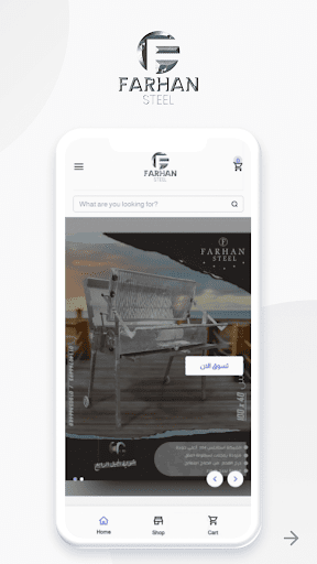 Android application Farhan Steel screenshort