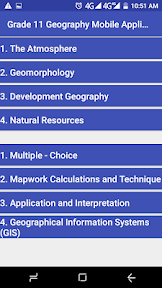 Grade 11 Geography screenshot