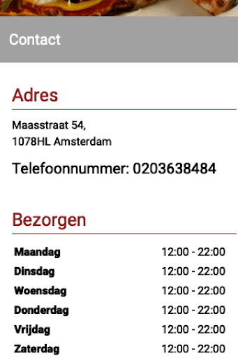 Peperoncino Amsterdam Screen 3