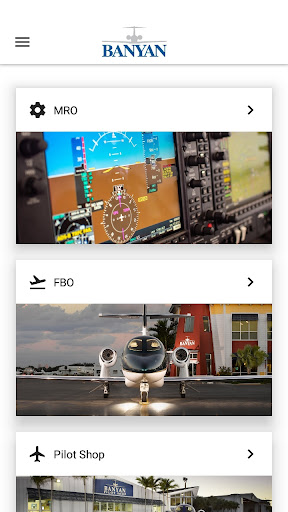 Banyan Air Services Screen 2