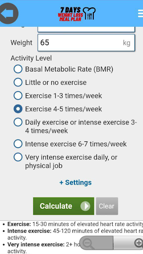 7 Days Weight Loss Meal Plan