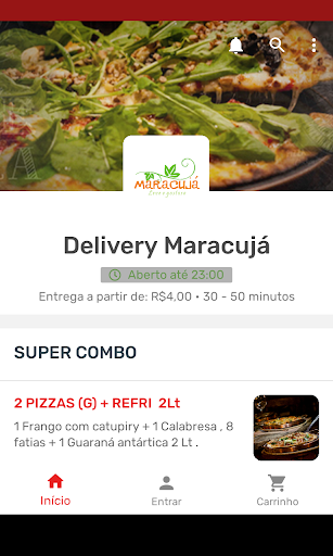 Android application Delivery Maracujá screenshort