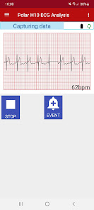 Captura de Pantalla 9 Polar H10 ECG analysis android