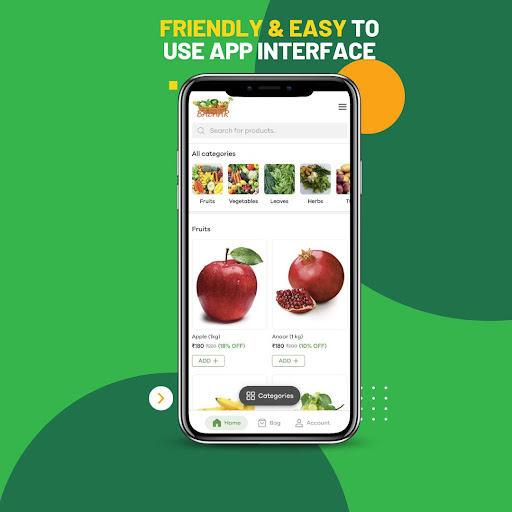 Android application Subzi Bazaar screenshort