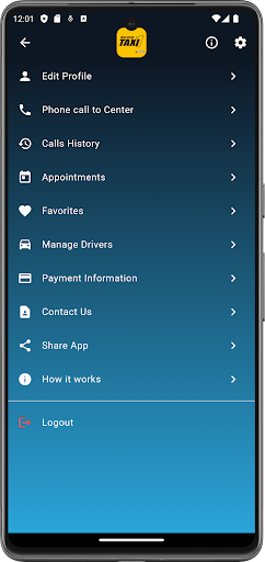 Android application TAXI 1 - ПЛОВДИВ screenshort