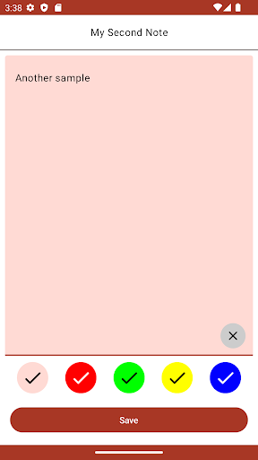 BasicNotes Screen 2