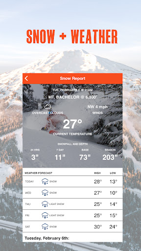 Screenshot of Mt. Bachelor