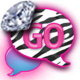 GO SMS/DiamondPastelZebra icon