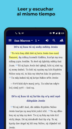 Android application Mixtec Tezoatlán Bible screenshort