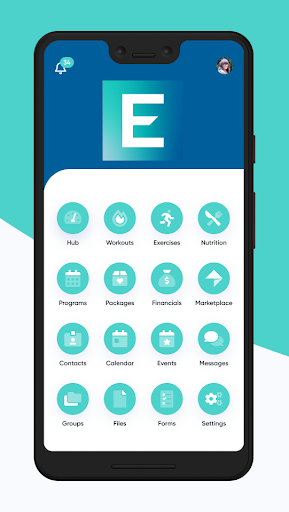 Android application Elitas Fitness screenshort