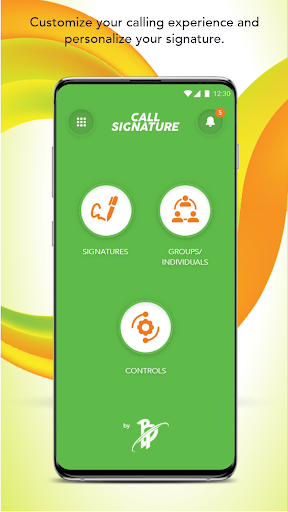 Android application BT Call Signature screenshort