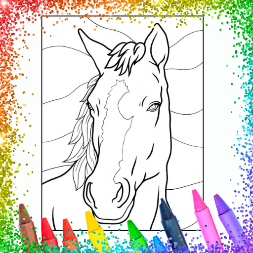 Glitter Horse & Pony Coloring Download on Windows