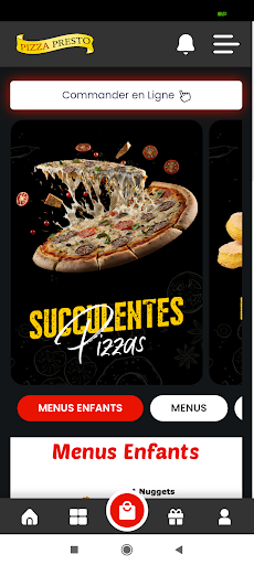 Android application Pizza Presto Montivilliers screenshort