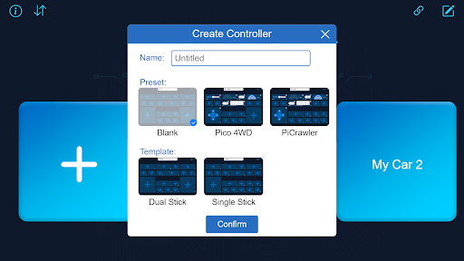 SunFounder Controller Screen 2