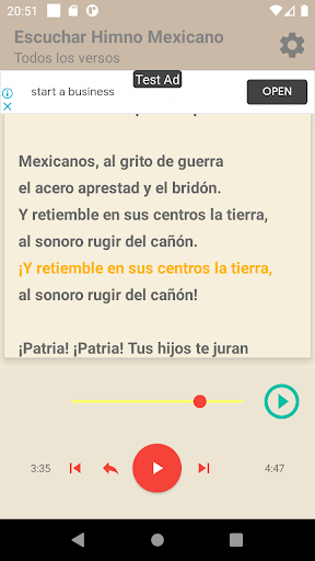 National Anthem of Mexico Screen 3