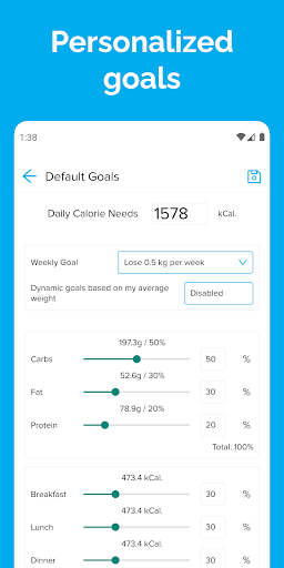 Calorie Counter - OmNom Notes Screen 3
