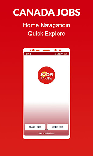 Android application Canada Jobs screenshort