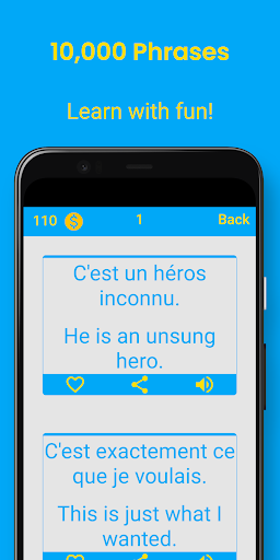 French Phrases Screen 2