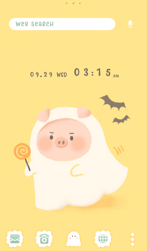 Halloween Ghosties Theme Screen 3