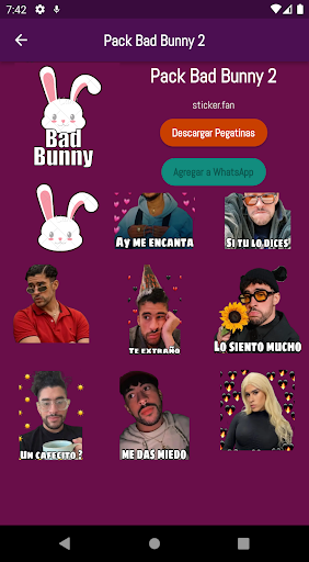 Stickers de Bad Bunny Screen 3