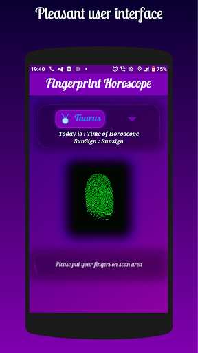 Fingerprint Real Horoscope Screenshot 1 - AppWisp.com