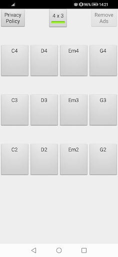 Android application Piano Chord Play App screenshort