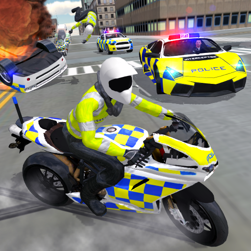 Police Car Driving Motorbike 1.45 Icon