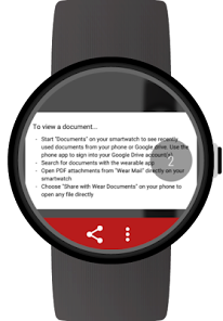 Screenshot 3 Documents for Wear OS (Android android