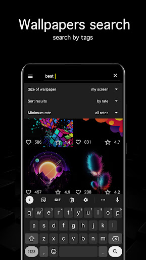 Black Wallpapers 4K (Dark) Screen 3