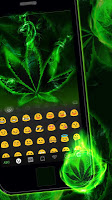 screenshot of Rasta Weed Keyboard Theme