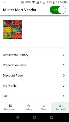 Besty Food Vendor Screen 3