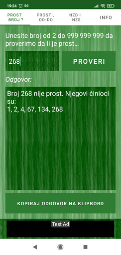 GCD, LCM and prime numbers Screen 3